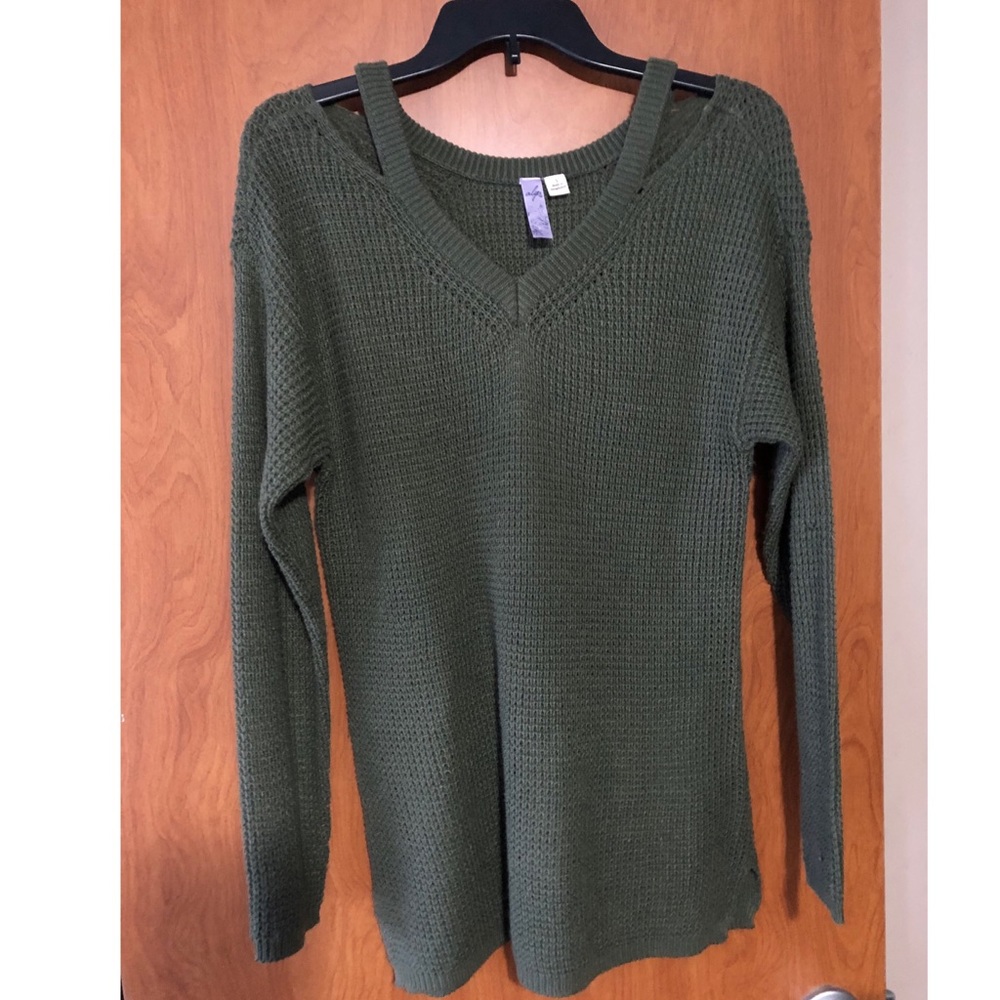 Olive green sweater
